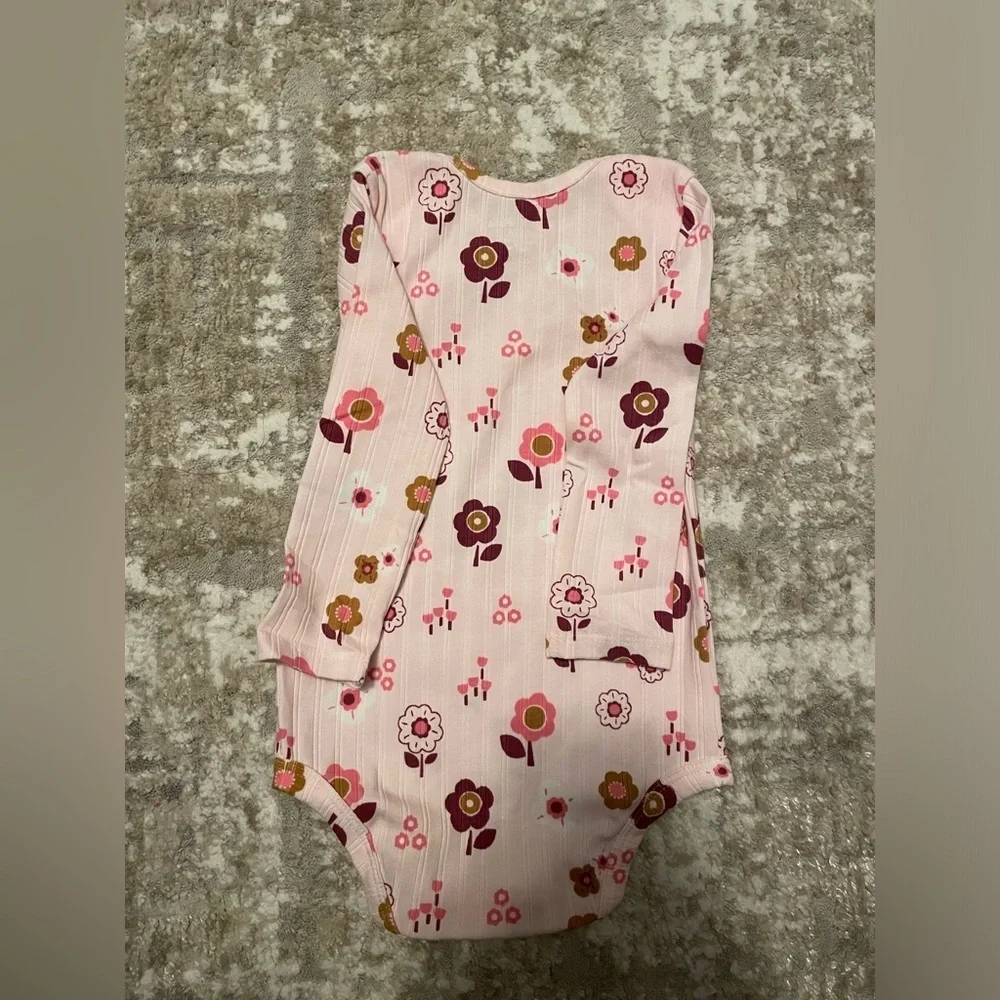 Garanimals Floral Baby Long Sleeve Onesie and Pants Set size 18M-NWT